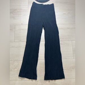 Abercrombie & Fitch Crepe crinkle Pull on Pants Size XS Women black pockets